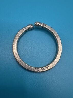 Georg Jensen Sterling Silver Key Ring #208 Denmark 9.24g 925S
